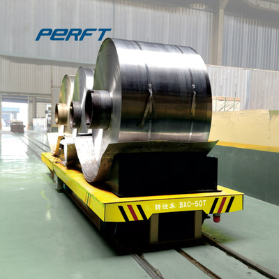 Steel Industry Warehouse Material Handling Equipment Cross Rail Foundry Factory Transfer Cart With 75t Loads